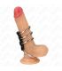 KINK 4 ANILLOS PENE METAL 37 CM A 5 CM CONECTADOS POR CUERO
