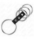 KINK 4 ANILLOS PENE METAL 37 CM A 5 CM CONECTADOS POR CUERO