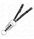 KINK 5 ANILLOS PENE 38 CM A 5 CM METAL CON CINTURaN POLIPIEL 112 CM