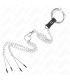 KINK ANILLO PENE TRIPLE METAL CROMADO 38 CM A 5 CM CADENA METAL 26 CM Y PINZAS PARA PEZONES MODELO 2