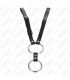 KINK ANILLO PENE DOBLE METAL 38 CM A 5 CM CON CINTURaN DE POLIPIEL 112 CM
