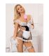 SUBBLIME 954307 DISFRAZ DE CRIADA SEXY NEGRO BLANCO S M