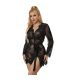 SUBBLIME 953751 CAMISaN DE ENCAJE TANGA NEGRO S M