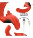 INTENSE PAULINA VIBRADOR ESTIMULADOR EN FORMA DE U ROJO