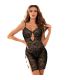 SUBBLIME 954185 BABYDOLL DE ENCAJE CON TIRANTES AJUSTABLES NEGRO S M