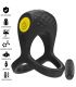 INTENSE ALEX ANILLO DOBLE VIBRADOR PENE 10 VIBRACIONES NEGRO