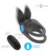 INTENSE SAM ANILLO DOBLE VIBRADOR PENE 10 VIBRACIONES NEGRO