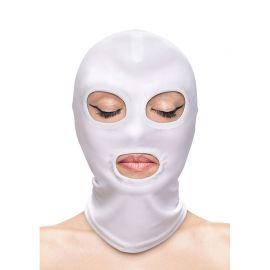 NS NOVELTIES FETISH FASHION PASAMONTAaAS APERUTRA DE OJOS Y BOCA NYLON BLANCO