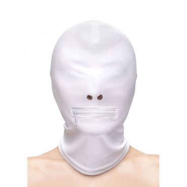 NS NOVELTIES FETISH FASHION PASAMONTAaAS COMPLETO CON CREMALLERA NYLON BLANCO