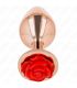 KINK PLUG ANAL ORO ROSADO ROSA ROJA M
