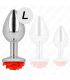 KINK PLUG ANAL ROSA ROJA TALLA L