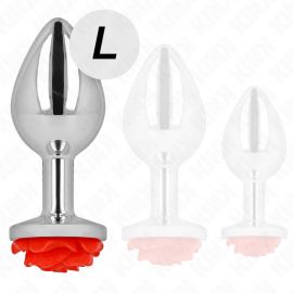 KINK PLUG ANAL ROSA ROJA TALLA L