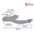 IBIZA VIBRADOR HI TECH RABITT MULTI CELDAS CLITORIALES Y DOBLE CLAMPING NEGRO