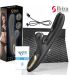 IBIZA VIBRADOR HI TECH RABITT POR ONDAS CLITORIALES Y DOBLE CLAMPING NEGRO DOBLE CLAMPING NEGRO