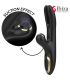 IBIZA VIBRADOR HI TECH RABITT POR ONDAS CLITORIALES Y DOBLE CLAMPING NEGRO DOBLE CLAMPING NEGRO
