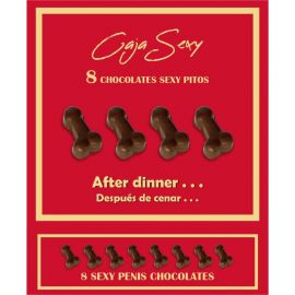 DIABLO PICANTE CAJA 8 CHOCOLATINAS FORMA PENE