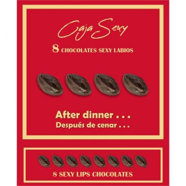 DIABLO PICANTE CAJA 8 CHOCOLATINAS FORMA VAGINA