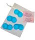 DIABLO PICANTE 4 MINI JABONES PERFUMADOS FORMA PECHOS AZUL