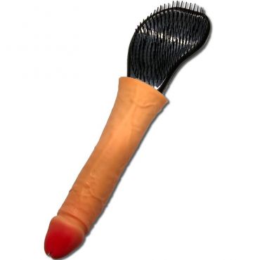 DIABLO PICANTE CEPILLO PARA PELO CON PENE EN LA PUNTA