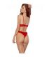 PASSION CATILLA SET TANGA TOP ROJO S M