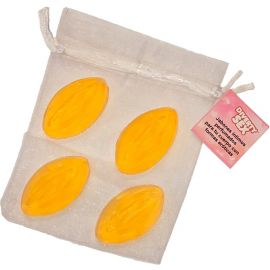 DIABLO PICANTE 4 MINI JABONES FORMA VAGINA AMARILLO