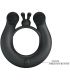 PRETTY LOVE DAHLIA ANILLO VIBRADOR ESTIMULADOR DE CLaTOIS 12 VIBRACIONES NEGRO