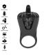INTENSE MABEL ANILLO VIBRADOR 10 VIBRACIONES CON ESTIMULADOR DE CLaTORIS NEGRO