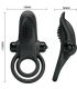 PRETTY LOVE DOBLE ANILLO VIBRADOR ESTIMULADOR CLaTORIS 10 VIBRACIONES NEGRO