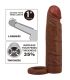 PRETTY LOVE KAILE FUNDA PARA PENE CON EXTENSIaN DE 25 CM MULATO
