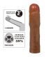 PRETTY LOVE KYLIAN FUNDA PARA PENE CON EXTENSIaN DE 76 CM MULATO