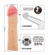 PRETTY LOVE DEREK FUNDA PENE CON EXTENSIaN DE 76 CM NATURAL