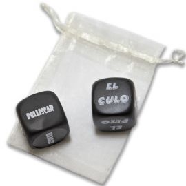DIABLO PICANTE BOLSA DE JUEGO CON DADO SADO DADO PARTES DEL CUERPO