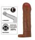 PRETTY LOVE BUNION FUNDA PARA PENE CON EXTENSIaN DE 25 CM MULATO