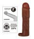 PRETTY LOVE GERD FUNDA PARA PENE CON EXTENSIaN DE 76 CM MULATO
