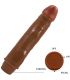 BAILE DWARF VIBRADOR REALaSTICO 21 CM MULATO