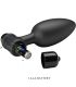 PRETTY LOVE VIBRA BUTT PLUG 2 PLUG ANAL 10 VIBRACIONES NEGRO