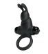 PRETTY LOVE ANILLO VIBRADOR ESTIMULADOR RABBIT CLaTORIS 10 VIBRACIONES NEGRO