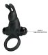 PRETTY LOVE ANILLO VIBRADOR ESTIMULADOR RABBIT CLaTORIS 10 VIBRACIONES NEGRO