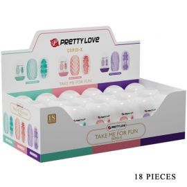 PRETTY LOVE CUPID X 18 MASTURBADORES MASCULINOS DIFERENTES TEXTURAS