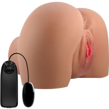 CRAZY BULL MILA TRASERO VIBRADOR CON VAGINA Y ANO REALaSTICO NATURAL CONTROL REMOTO