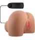 CRAZY BULL MILA TRASERO VIBRADOR CON VAGINA Y ANO REALaSTICO NATURAL CONTROL REMOTO