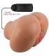CRAZY BULL LUNA TRASERO VIBRADOR CON VAGINA Y ANO REALaSTICO NATURAL CONTROL REMOTO