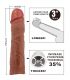 PRETTY LOVE DEREK FUNDA PENE CON EXTENSIaN DE 76 CM MULATO