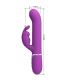 PRETTY LOVE COALE VIBRADOR RABBIT MULTIFUNCIaN 4 EN 1 MORADO