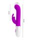PRETTY LOVE CENTAUR VIBRADOR RABBIT 30 MODOS DE VIBRACIaN MORADO