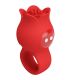 PRETTY LOVE JAE VIBRADOR DE DEDO FORMA DE ROSA 10 VIBRACIONES ROJO