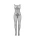 SUBBLIME 952112 BODYSTOCKING DE REJILLA CON DETALLE EN PECHO Y VIENTRE NEGRO TALLA aNICA