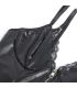 SUBBLIME 955458 BODY CON CREMALLERA DE CUERO NEGRO S M