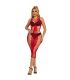 SUBBLIME 952327 VESTIDO DE REJILLA LARGO ROJO TALLA aNICA