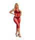 SUBBLIME 952327 VESTIDO DE REJILLA LARGO ROJO TALLA aNICA